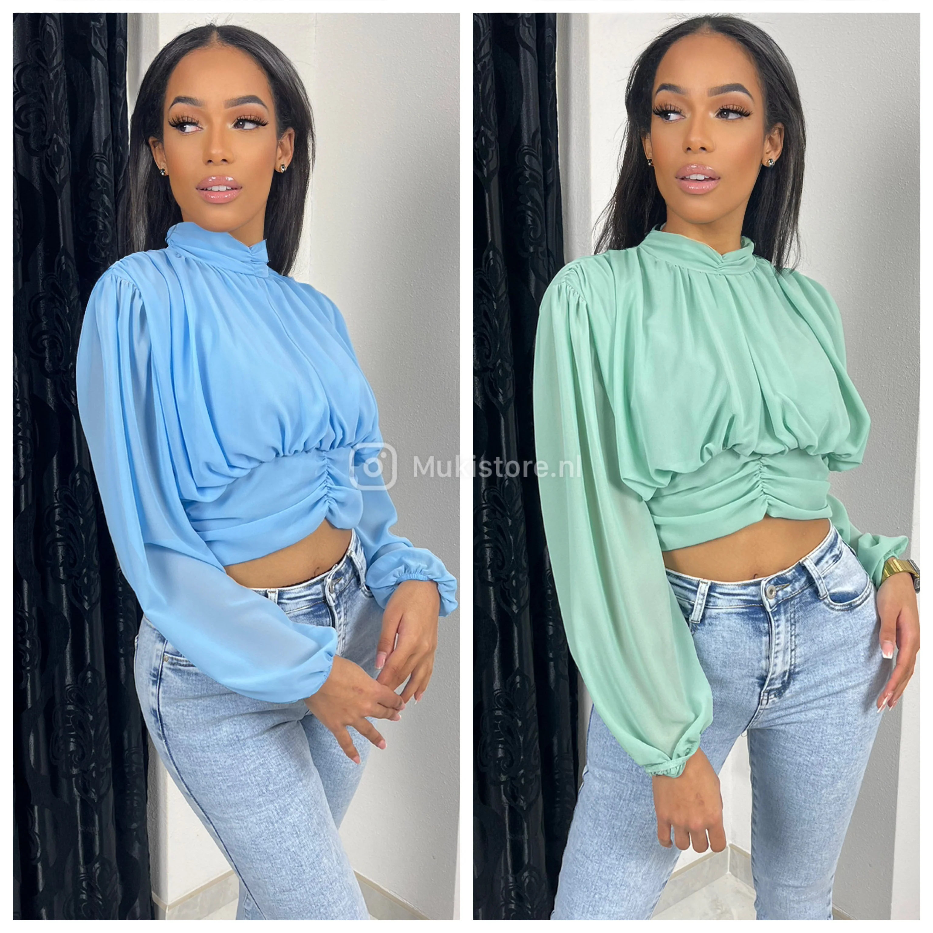 Beautiful Top Elastic Waist Open Back Detail - Image 6