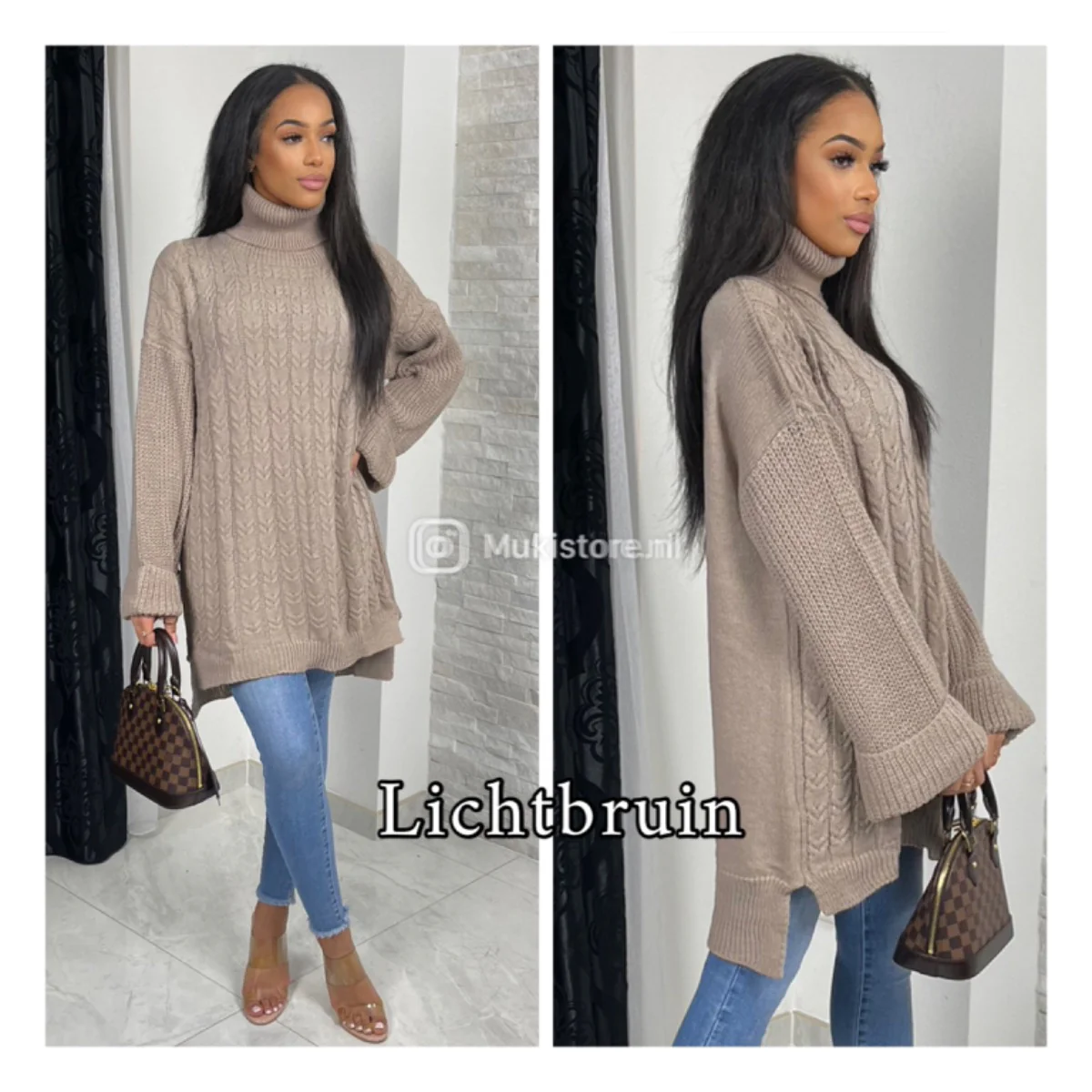 Cable Col Sweater Detail Sleeve - Image 5