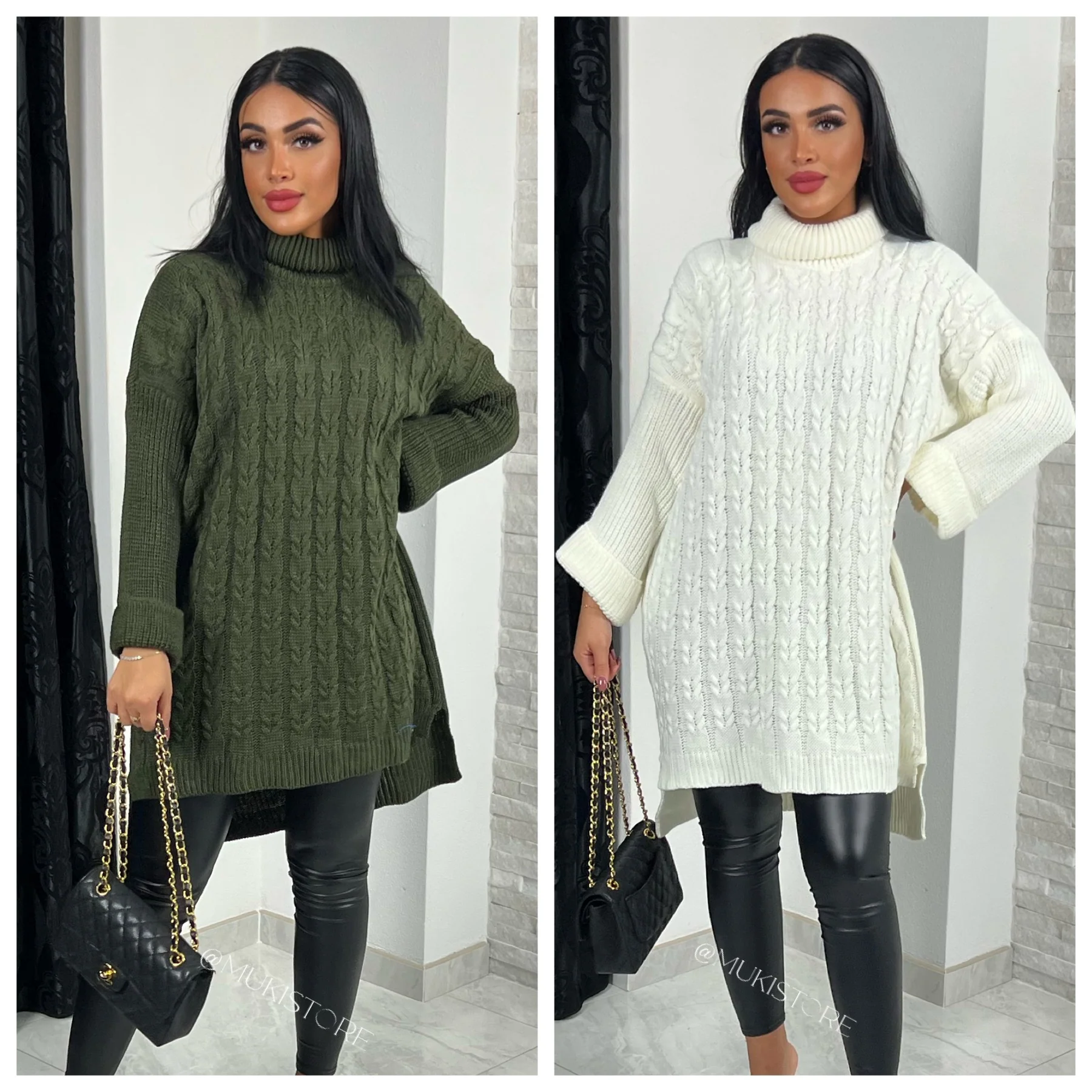 Cable Col Sweater Detail Sleeve - Image 7