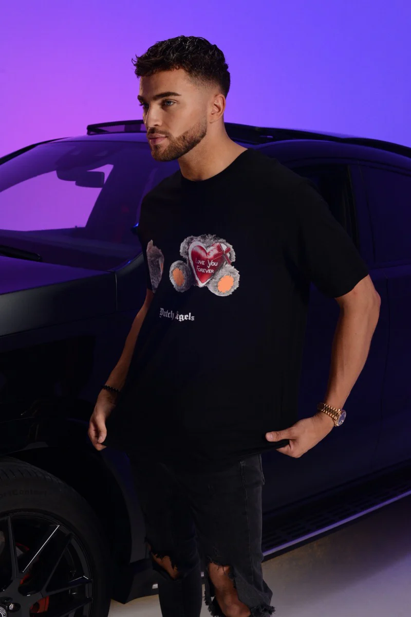 Dutch Angels Broken Teddy Black Oversized T-shirt - Image 6