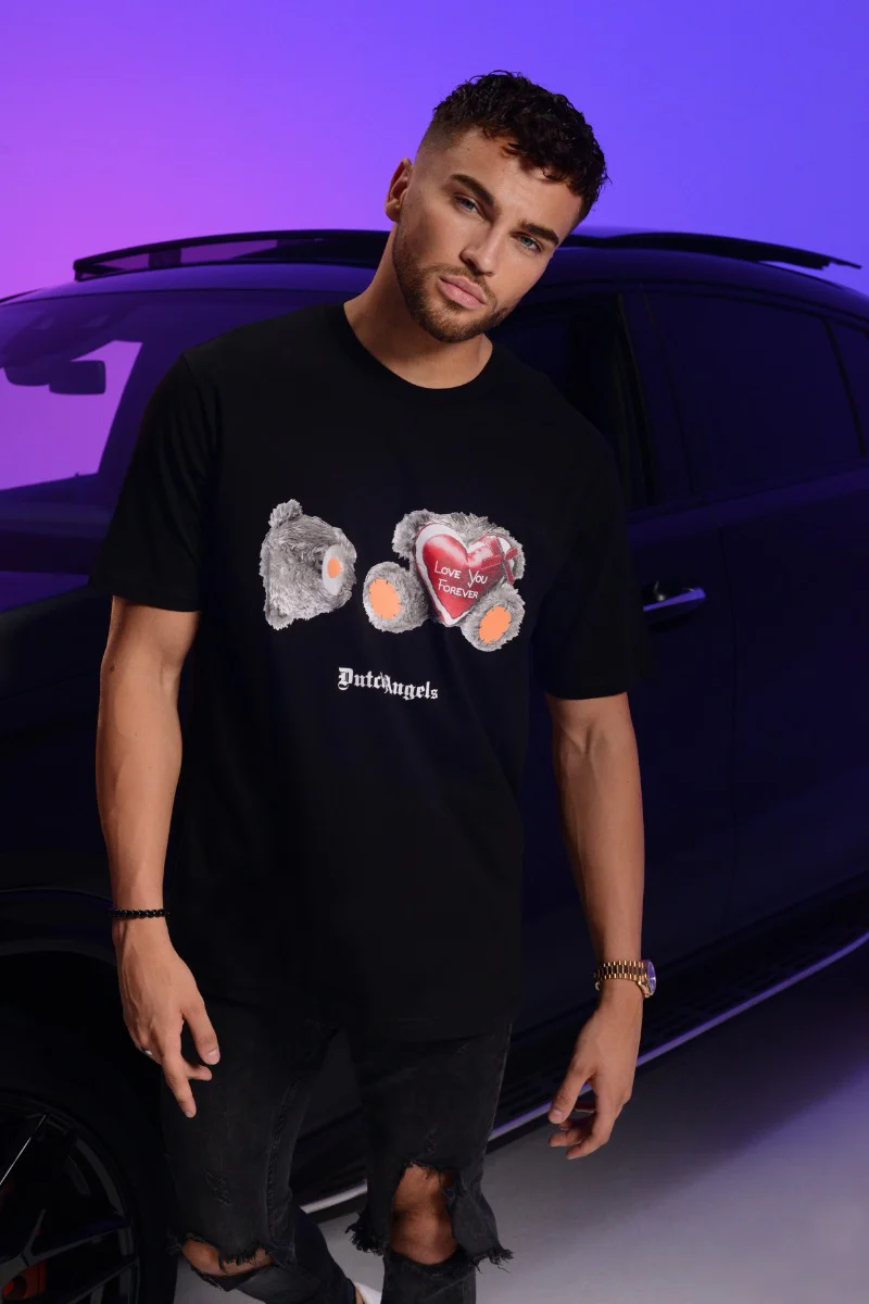 Dutch Angels Broken Teddy Black Oversized T-shirt - Image 8