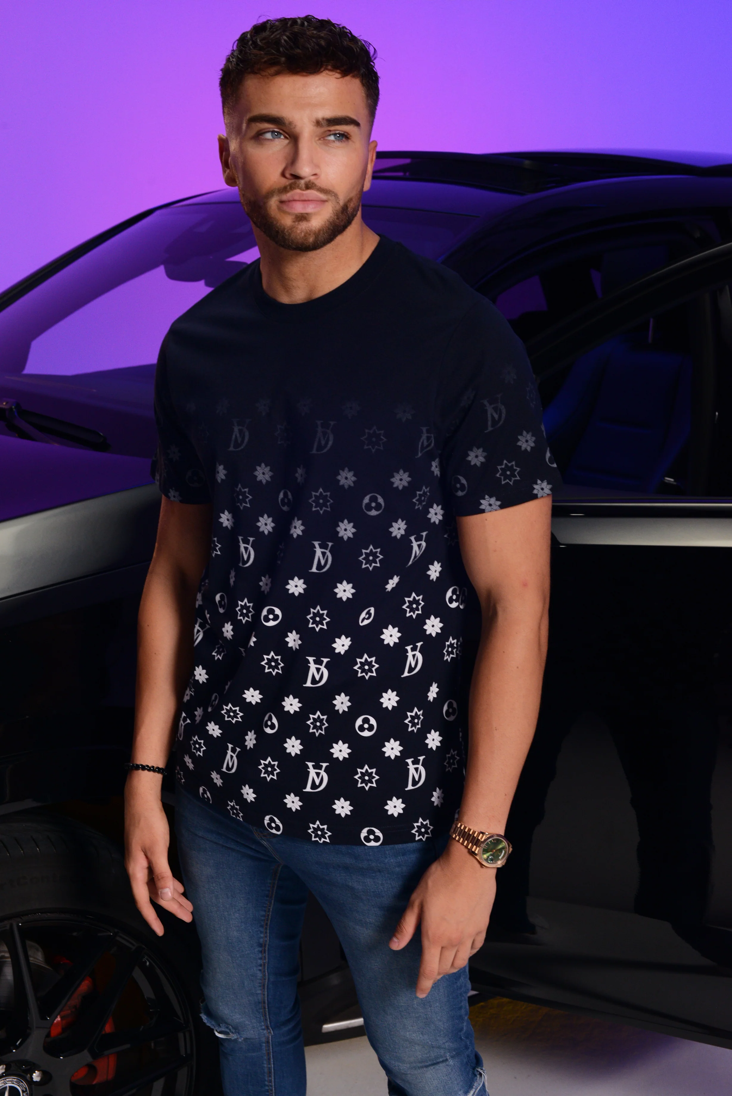 Dutch Angels Dutchogram Navy T-shirt Slim Fit - Image 11