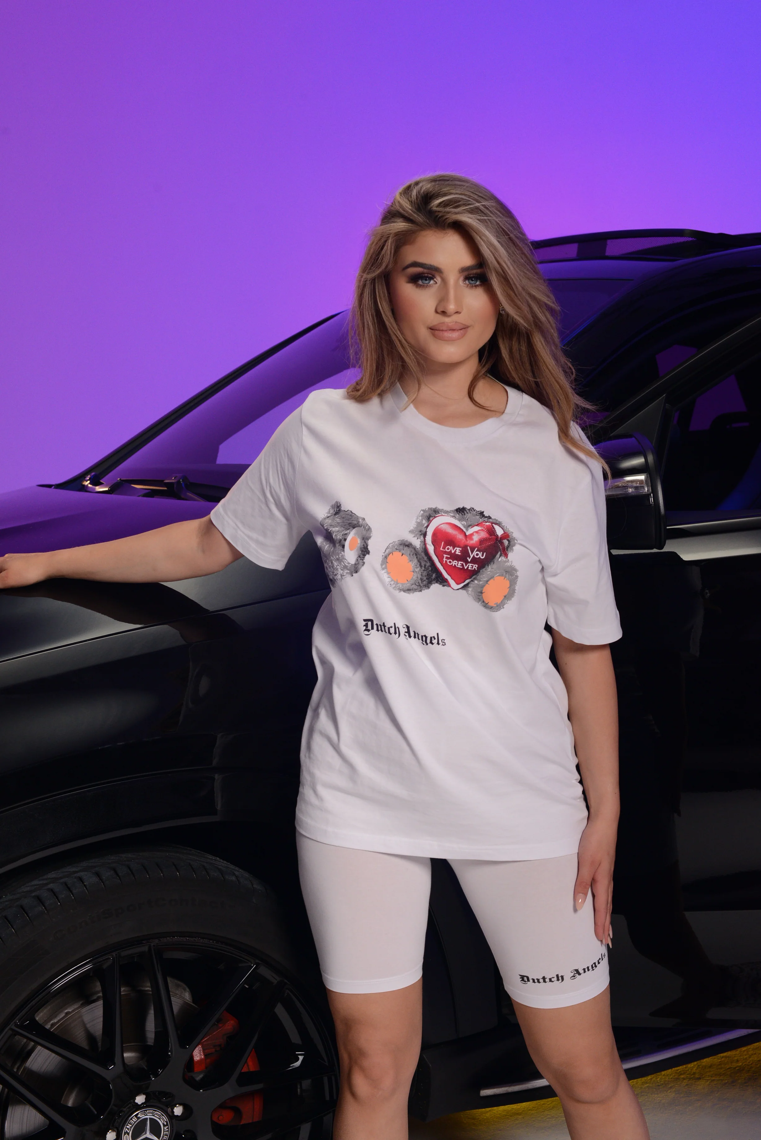 Dutch Angels White Biker Short - Image 6