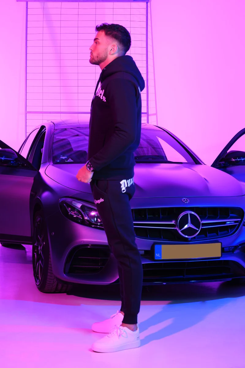 Dutch Angels Zwarte Hoodie Trainingspak met Rits - Image 9