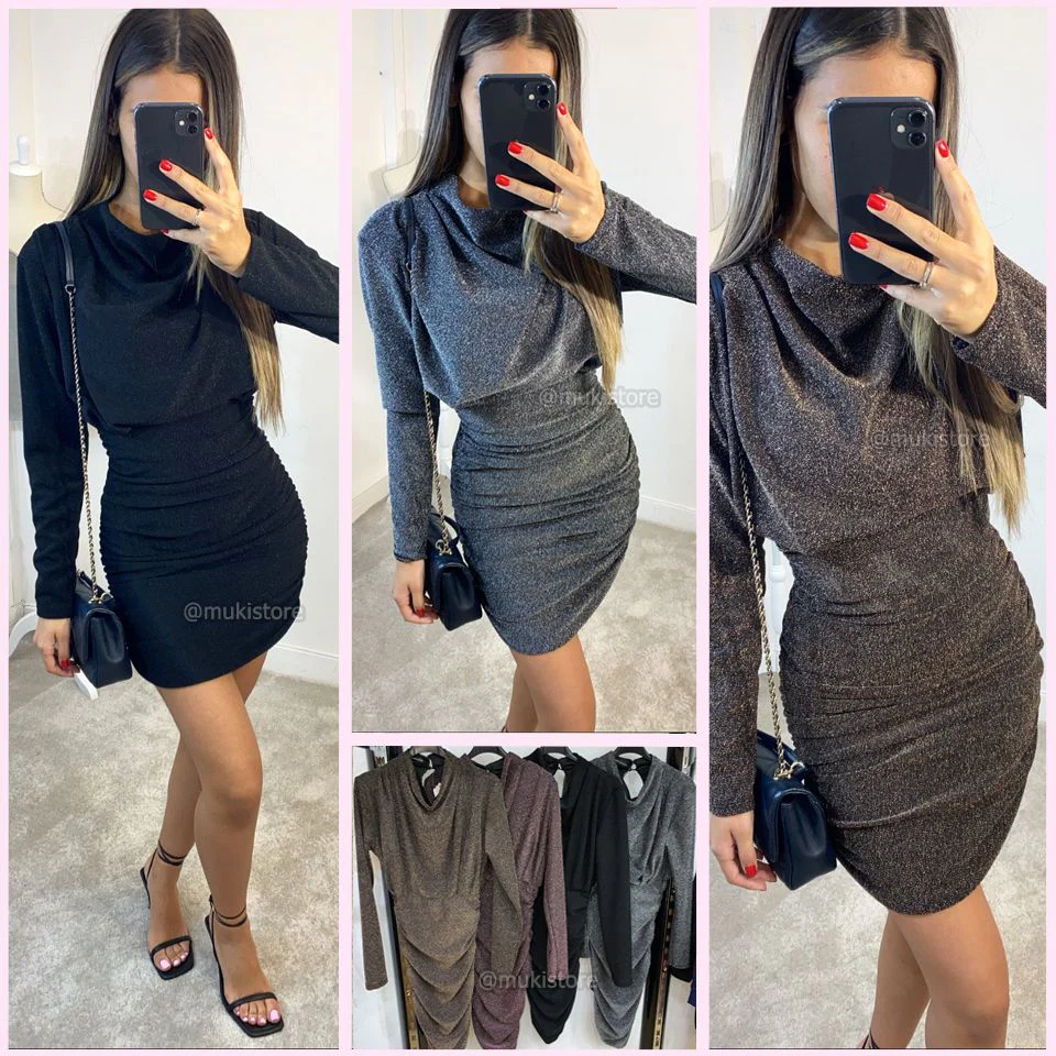 Glitter Dress Taille Sexy Back - Image 3