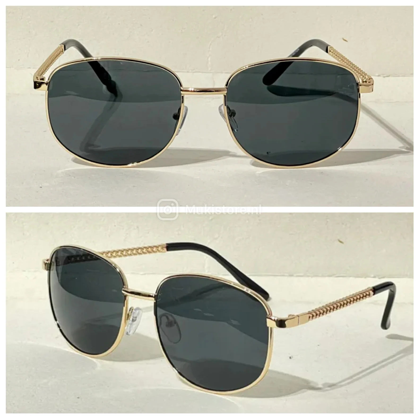 Golden Sunglasses 100% UV Protection 2288 - Image 4
