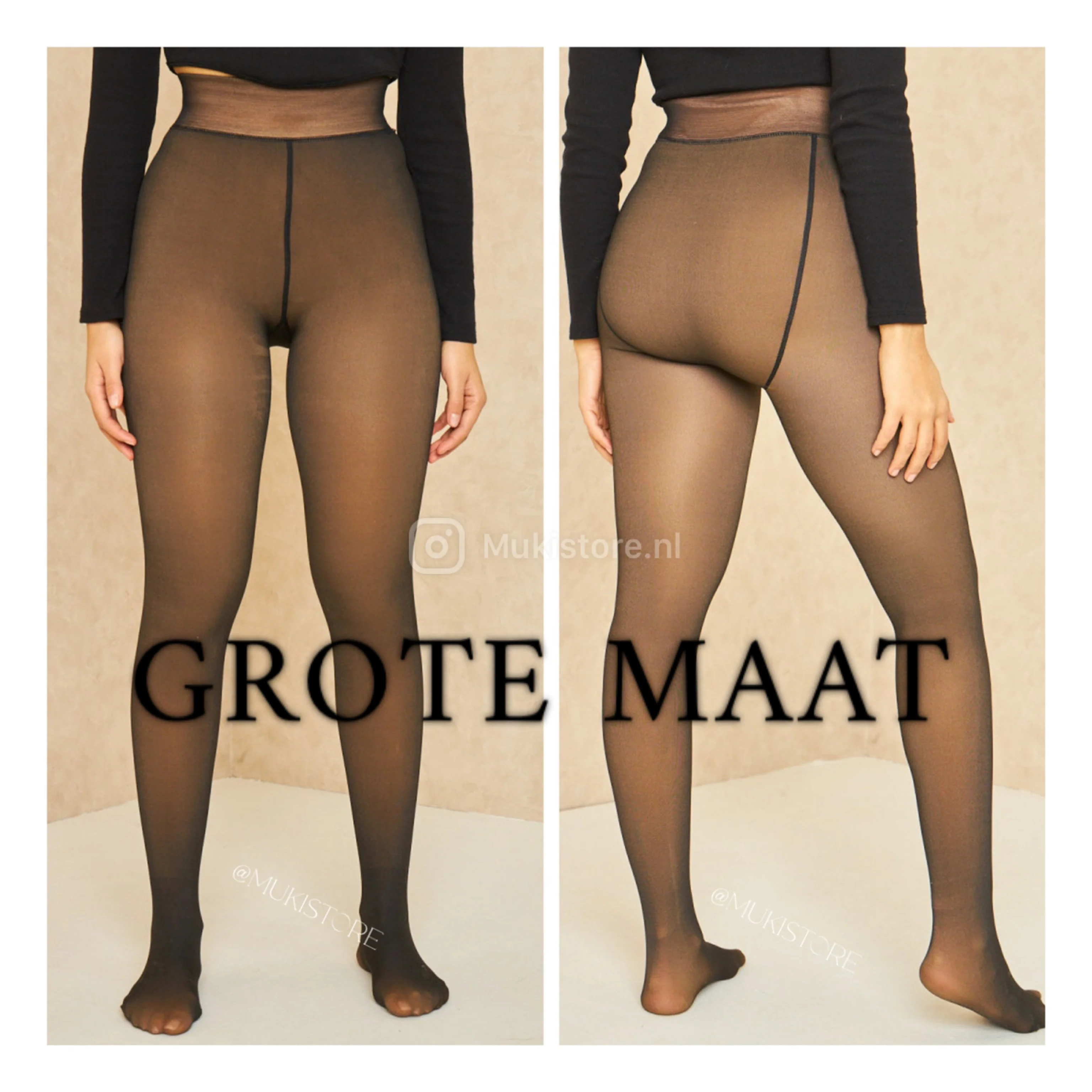 GROTE MAAT Anti ladder fleece panty super hit L/XL & XL/XXL - Image 4