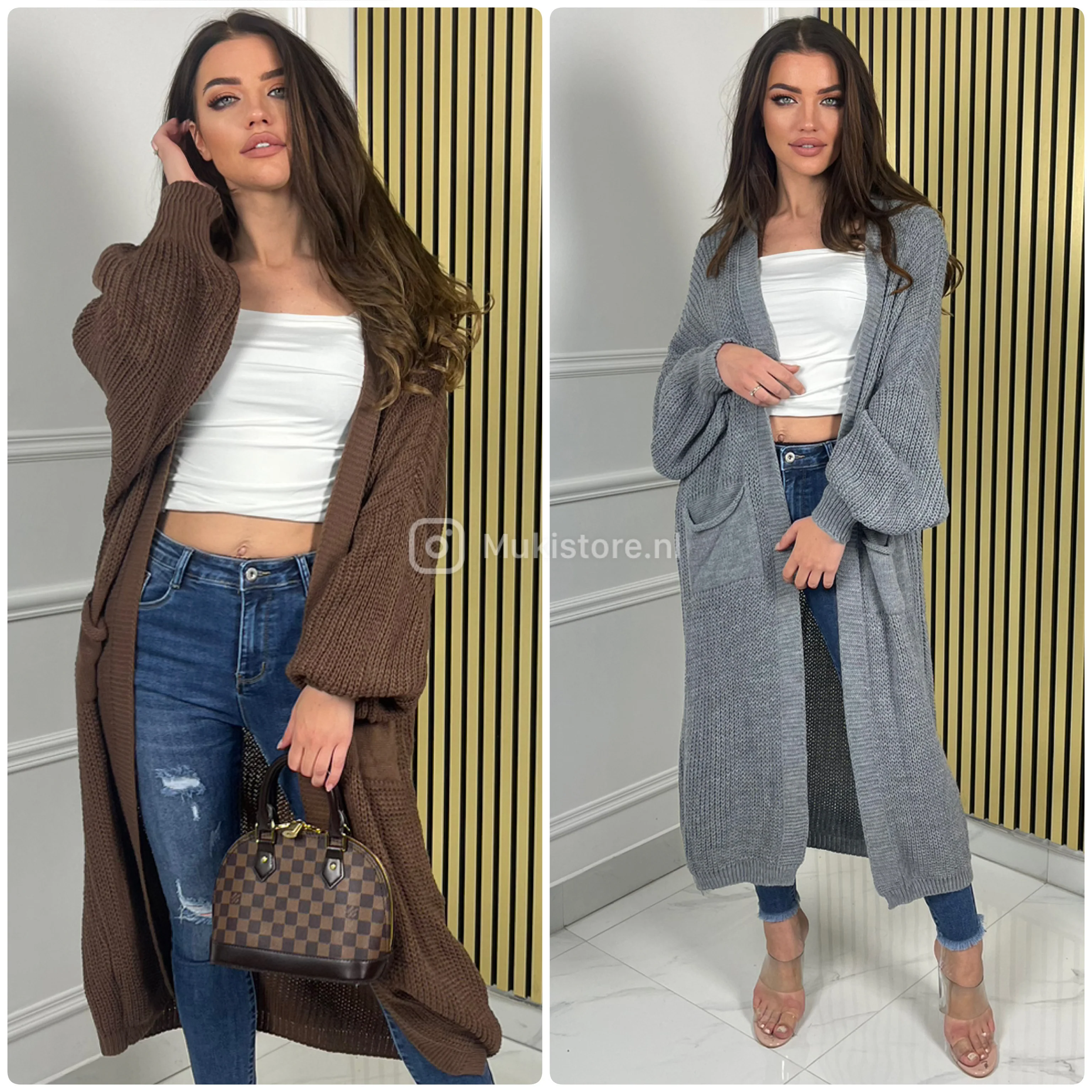 Knitwear Cardigan Balloon Sleeves Premium Quality - Image 15