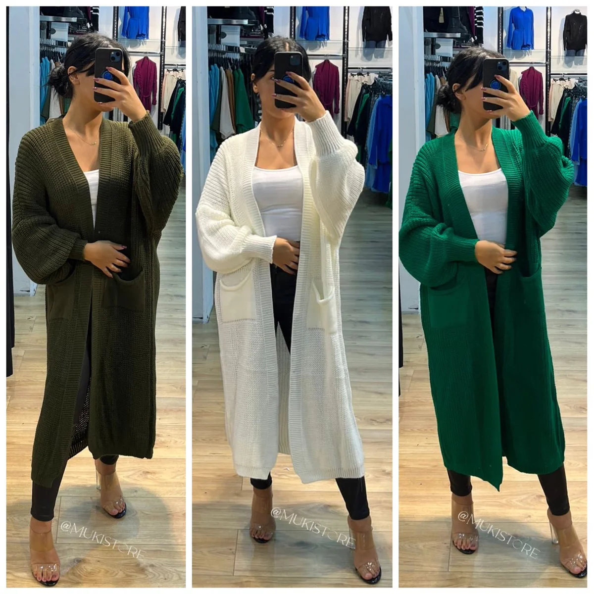 Knitwear Cardigan Balloon Sleeves Premium Quality - Image 9