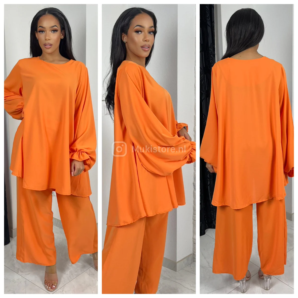 Loose Fit Elegant Wide Leg Set - Image 14