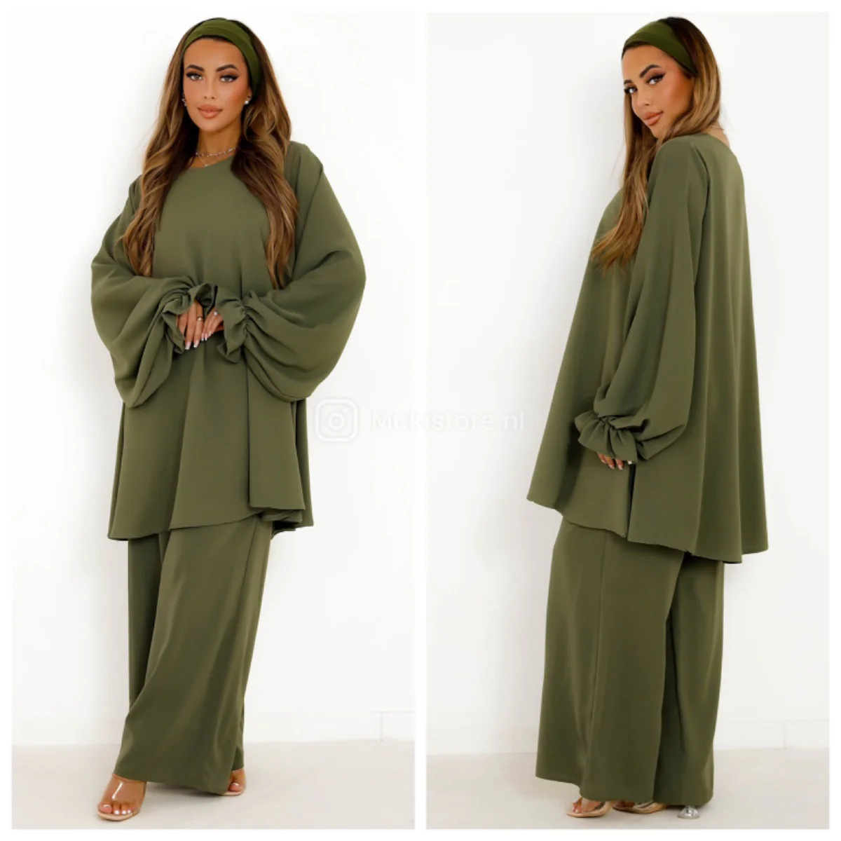 Loose Fit Elegant Wide Leg Set - Image 3