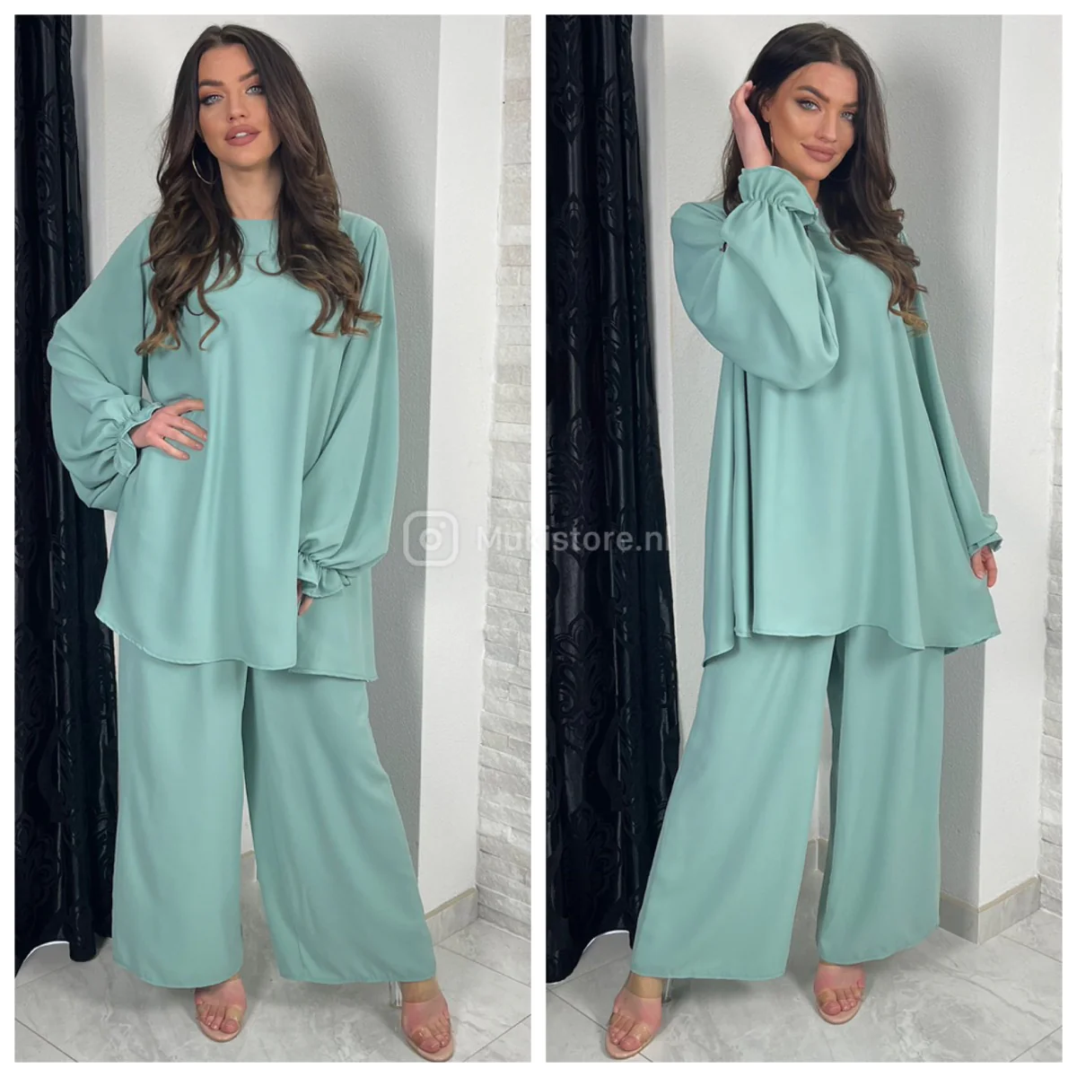 Loose Fit Elegant Wide Leg Set - Image 7