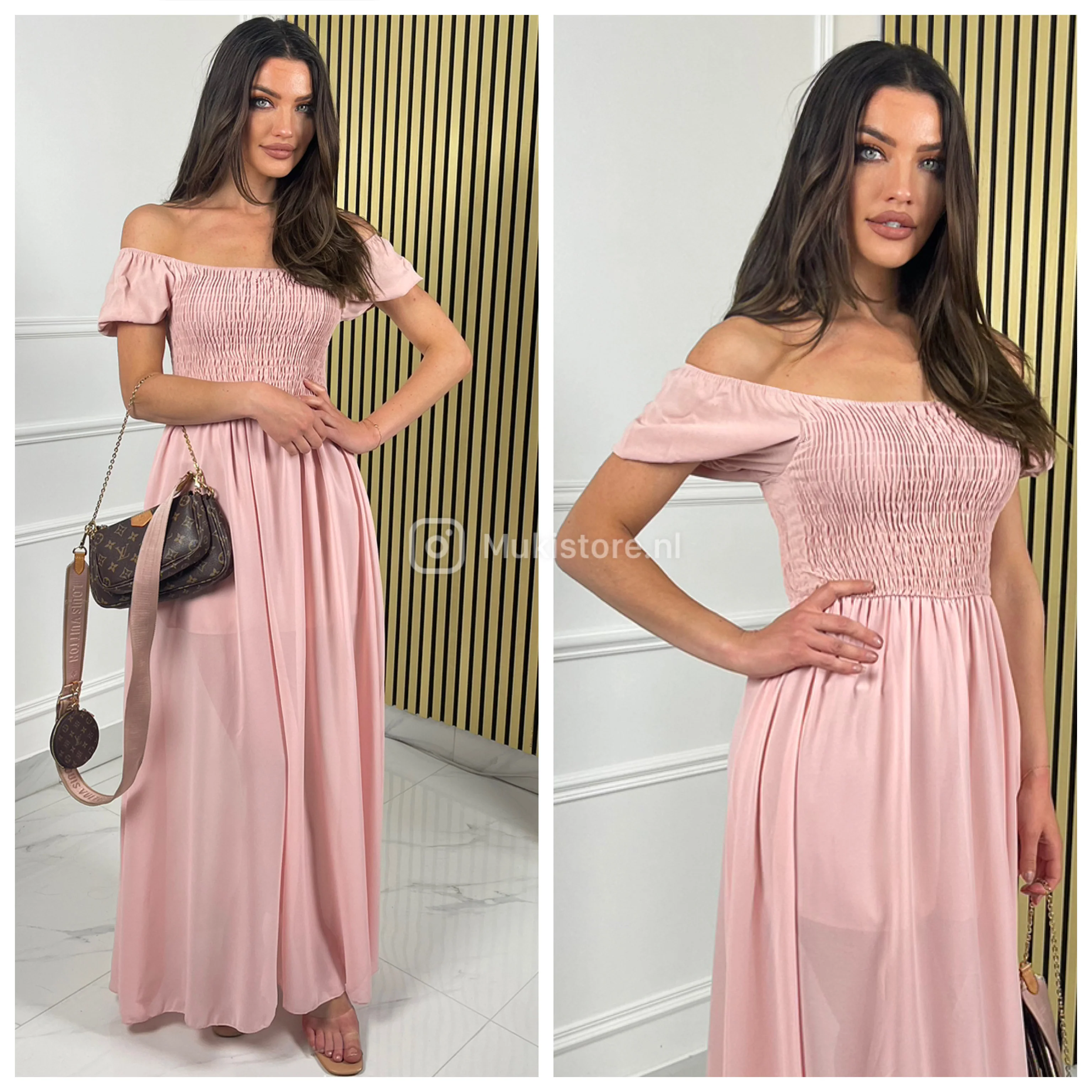 Off Shoulder Summer Maxi Dress - Image 11