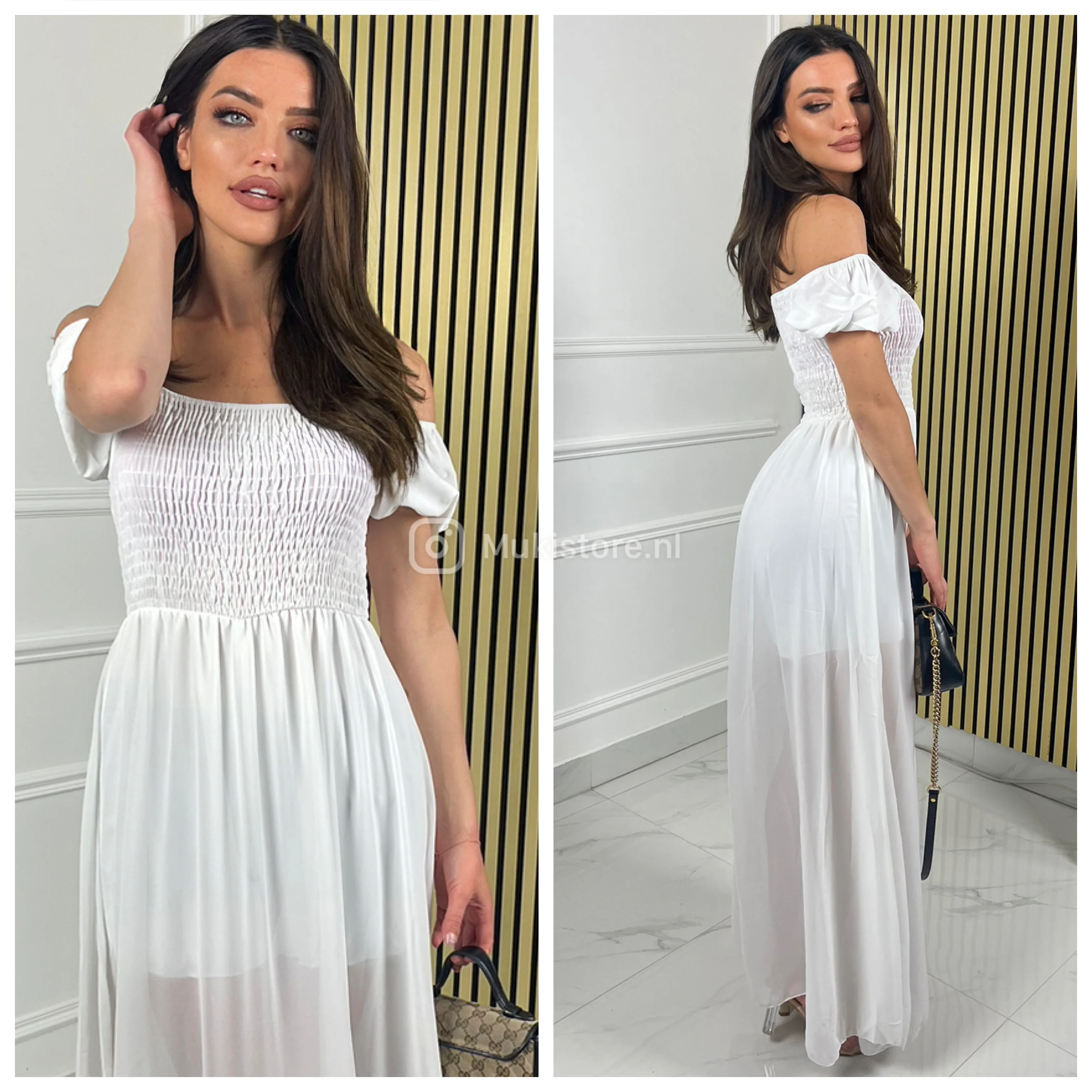 Off Shoulder Summer Maxi Dress - Image 12