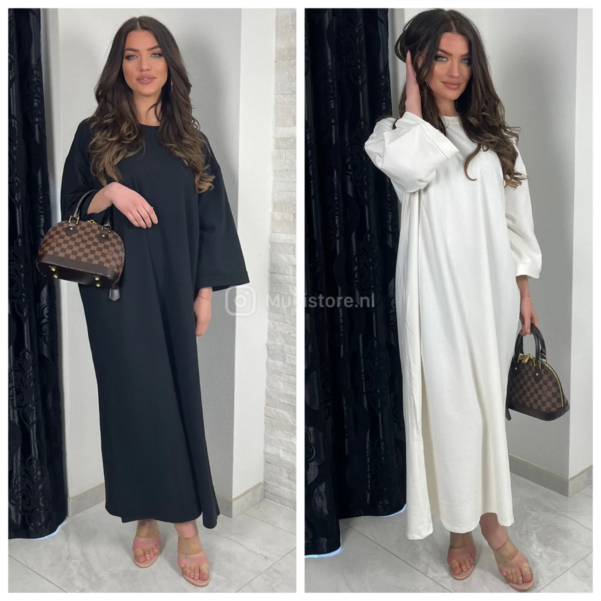 Oversized Basic Maxi Dress Terry Cotton Premium Quality - Image 3