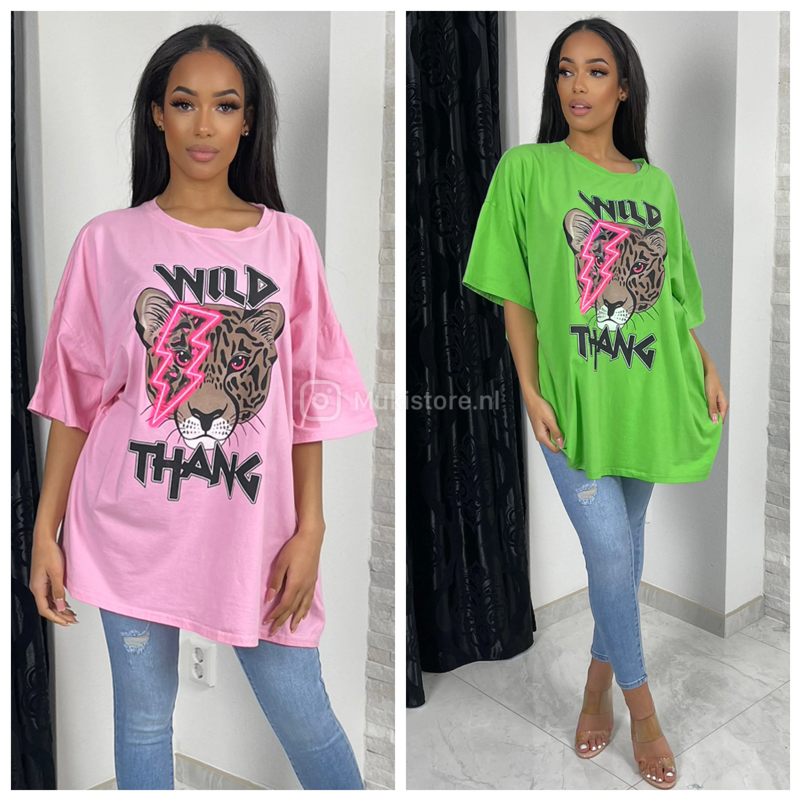 Oversized T-shirt Wild Thang Tigre - Image 7