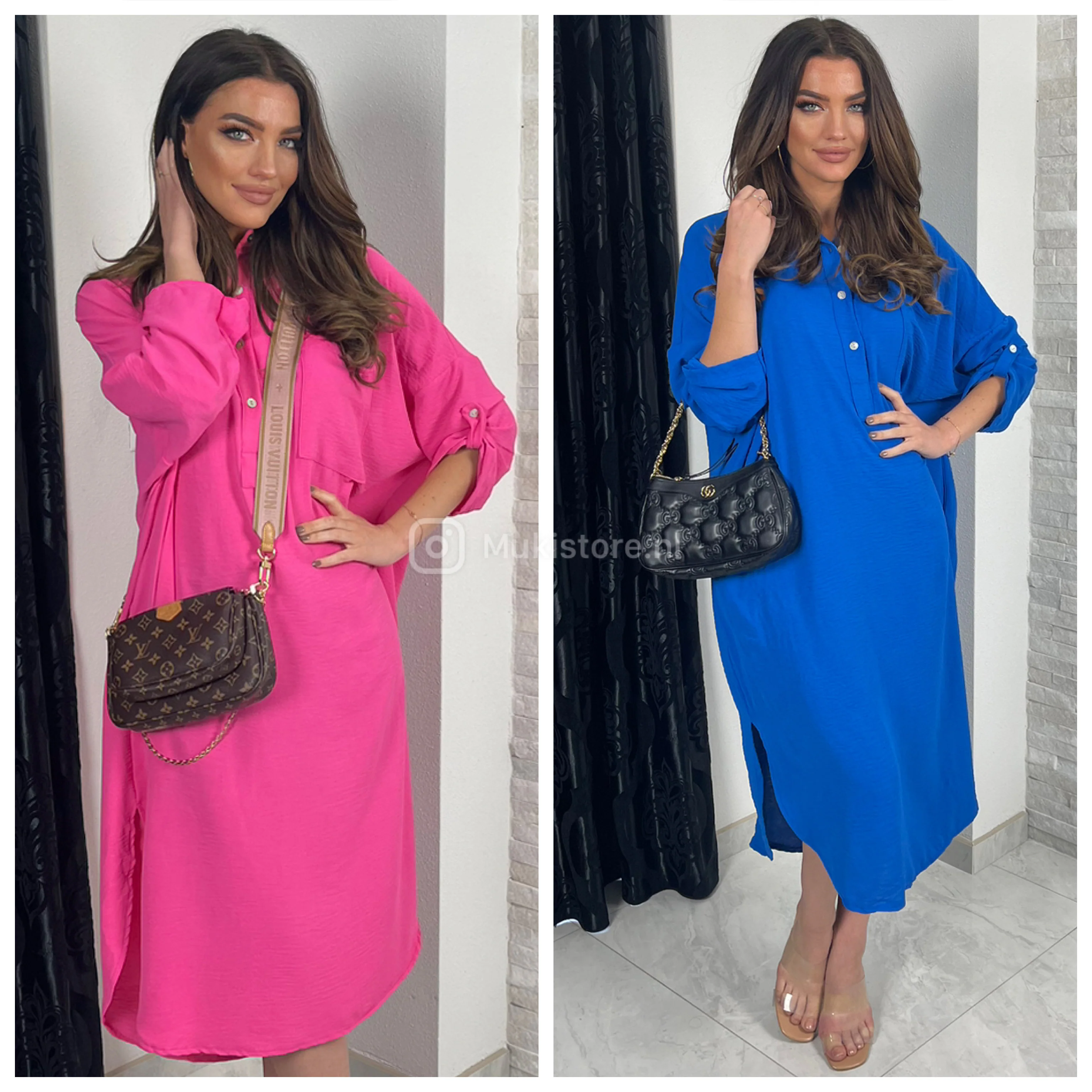 Perfect Summer Pocket Dress Oversized Buttons - Image 17