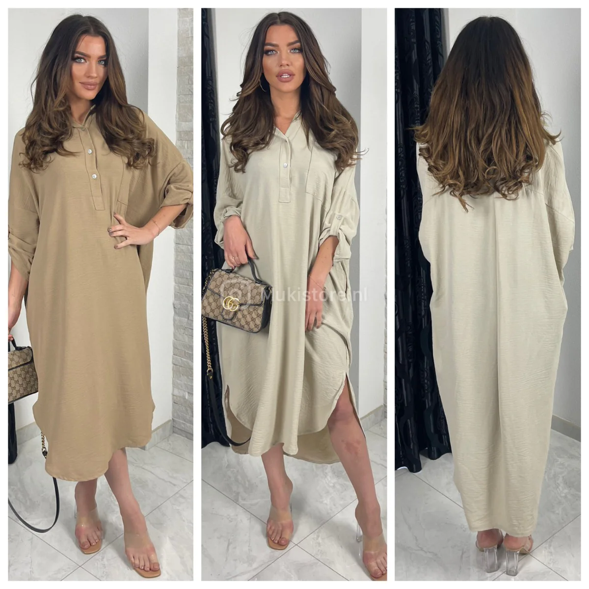 Perfect Summer Pocket Dress Oversized Buttons - Image 3