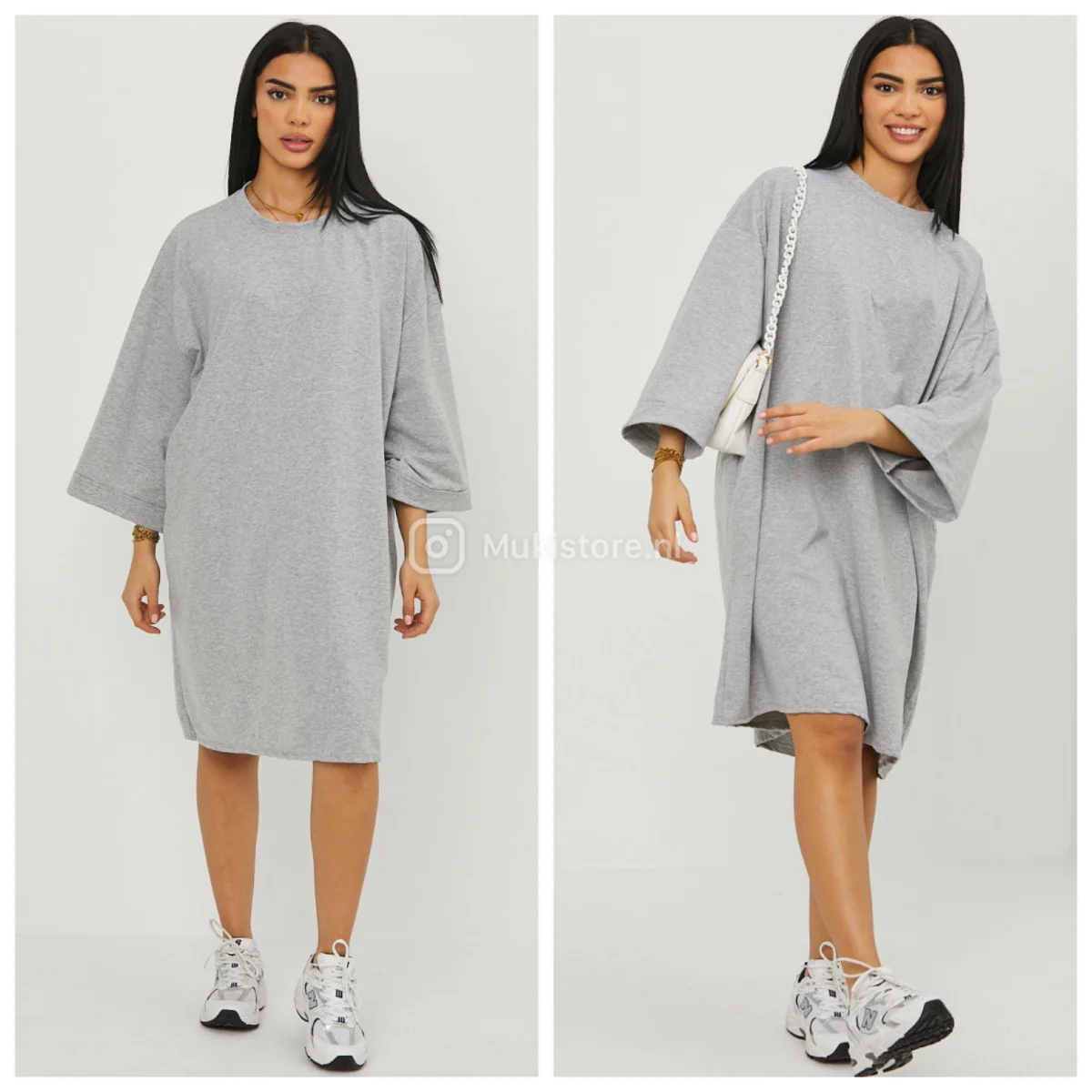 Premium Quality Basic Oversized Dress Terry Cotton 95cm - Image 3