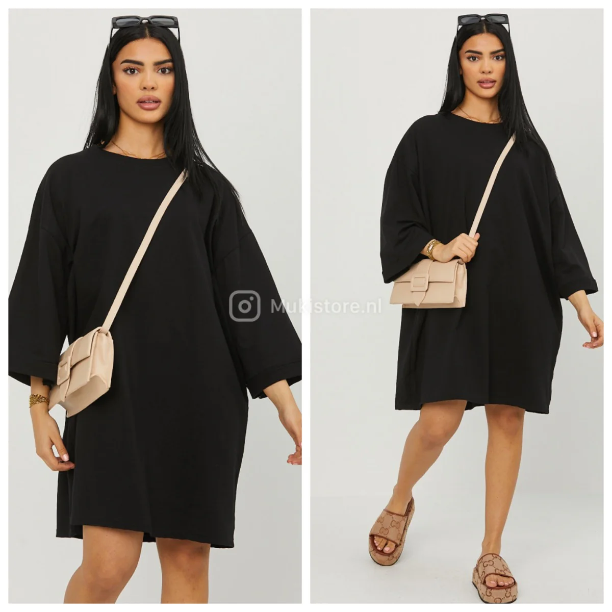 Premium Quality Basic Oversized Dress Terry Cotton 95cm - Image 4