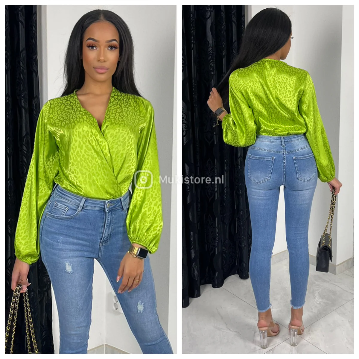 Printed Wrap Body Satin - Image 3