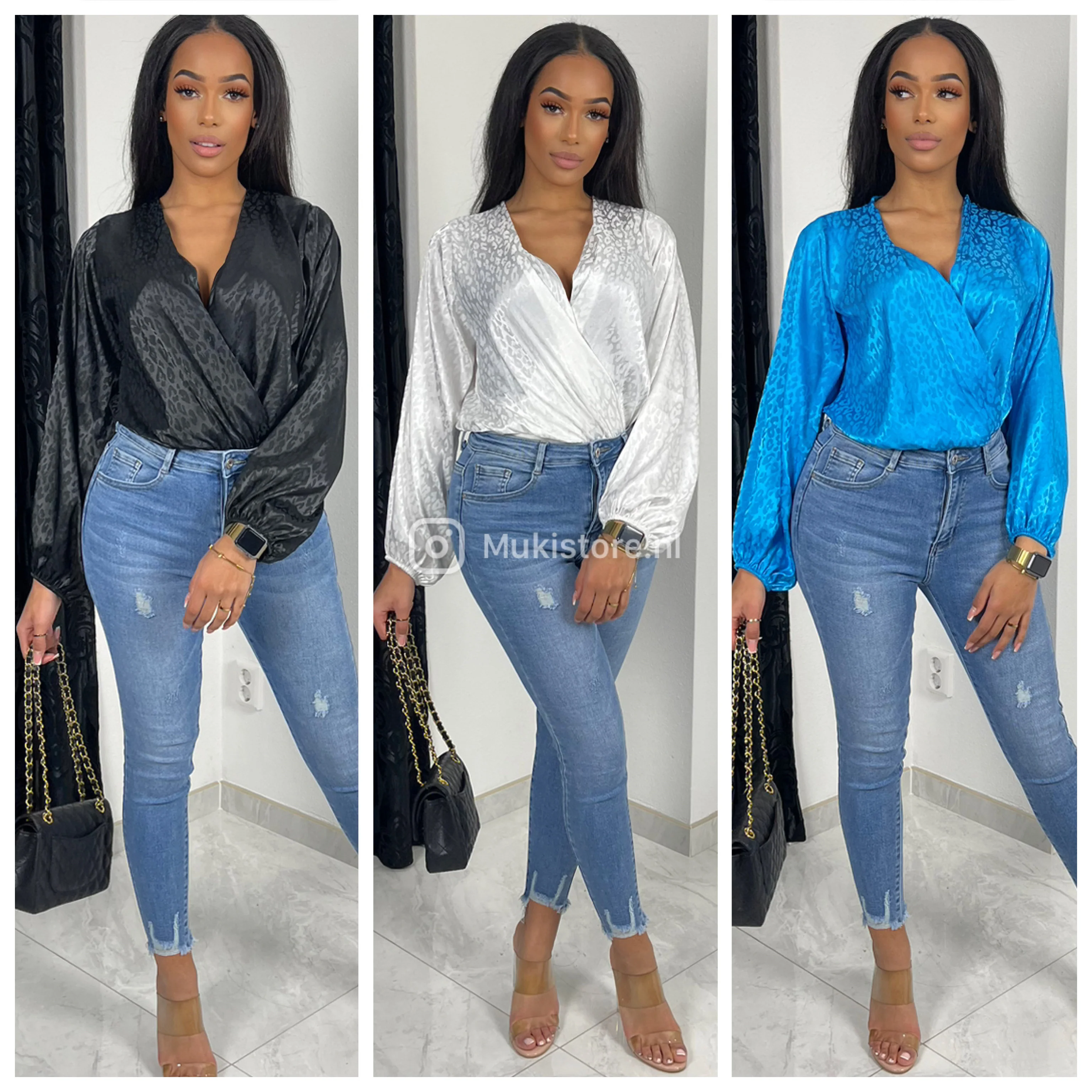 Printed Wrap Body Satin - Image 9