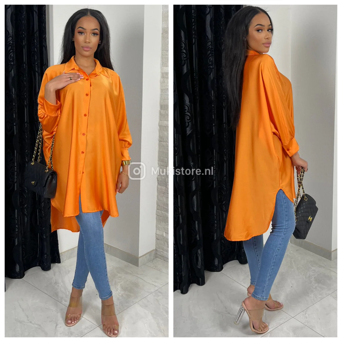 Satin Oversized Blouse Bestseller - Image 11