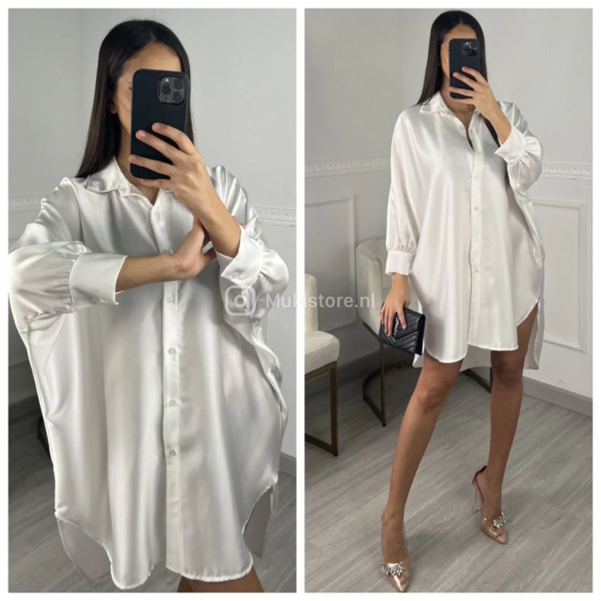 Satin Oversized Blouse Bestseller - Image 12