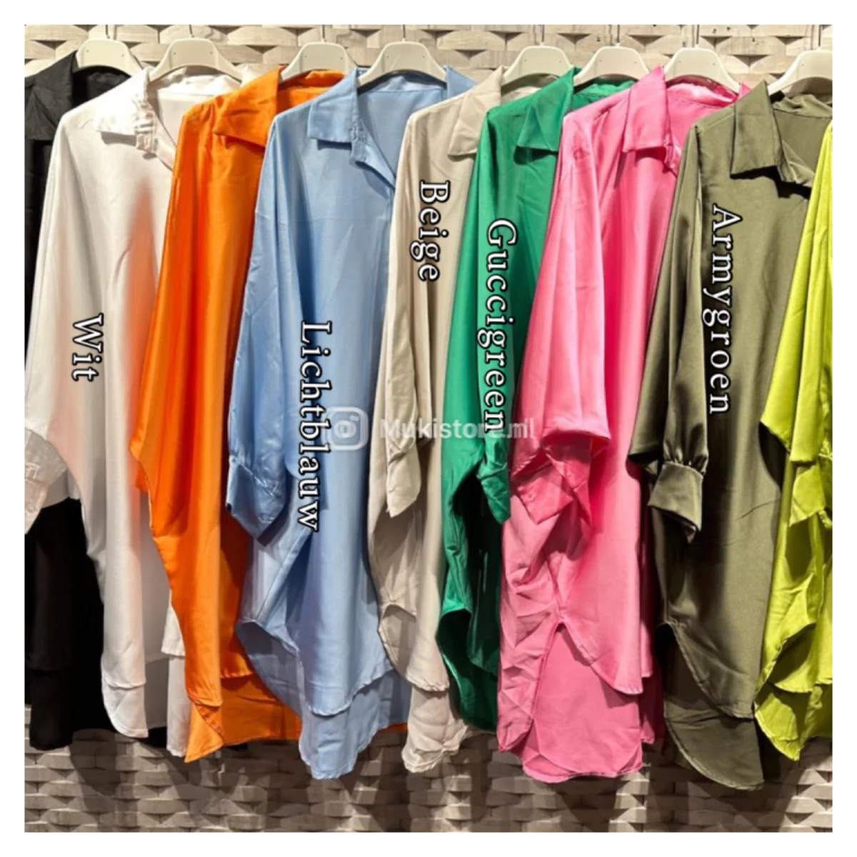 Satin Oversized Blouse Bestseller - Image 8