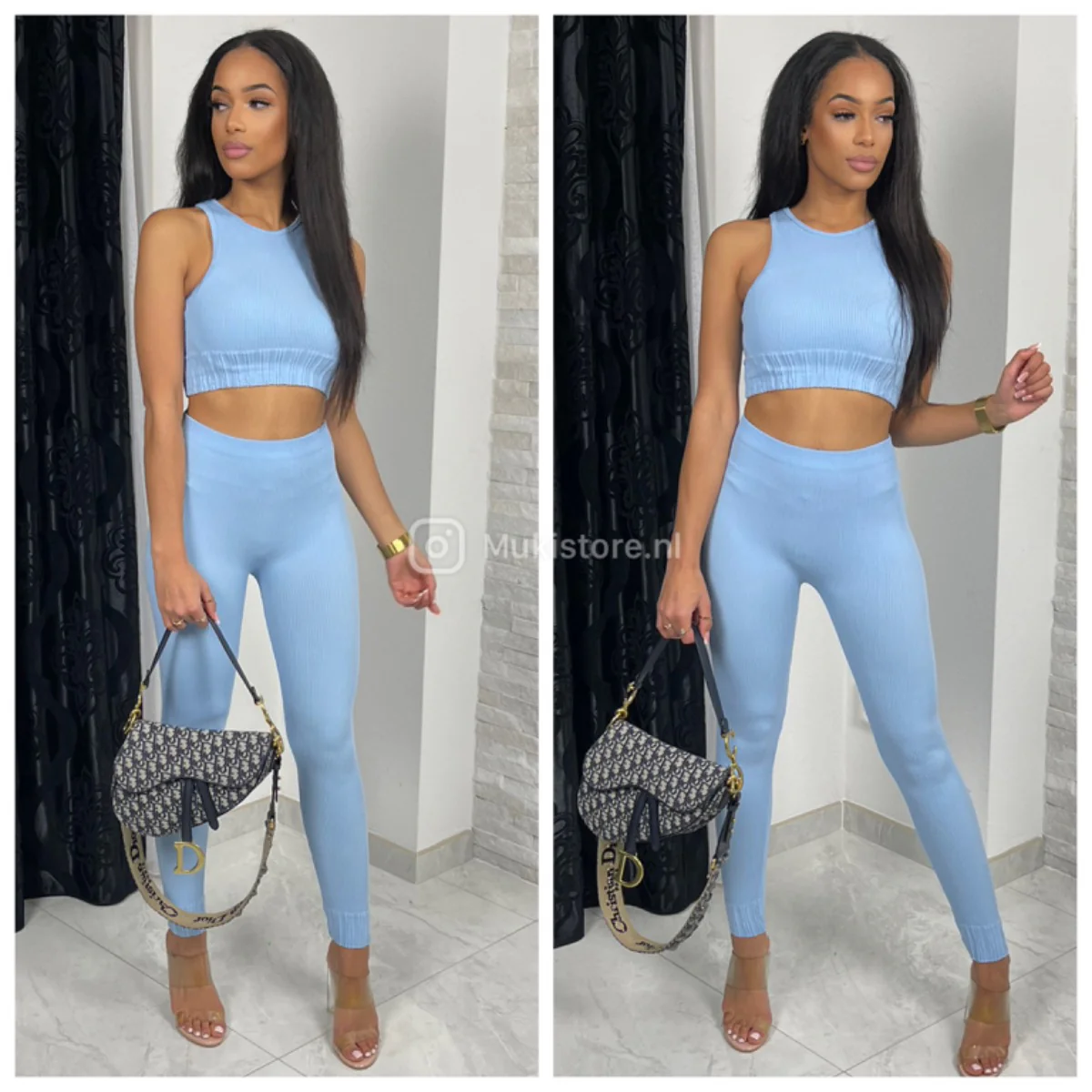 Sleeveless Ribbed Lounge Musthave Set 228 - Image 13