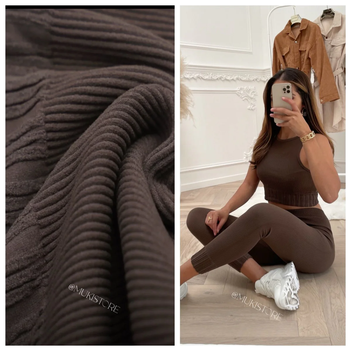 Sleeveless Ribbed Lounge Musthave Set 228 - Image 8