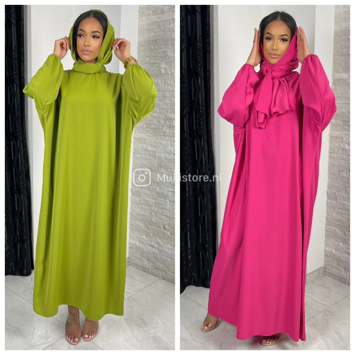 Super Oversized Abaya With Headscarf MADE IN ITALY - Image 11