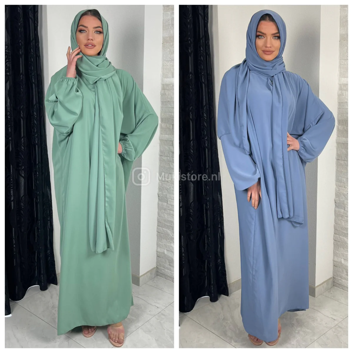 Super Oversized Abaya With Headscarf MADE IN ITALY - Image 5