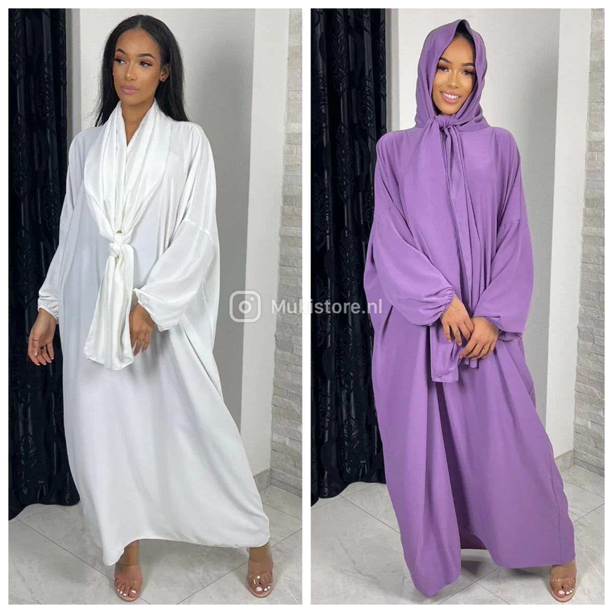 Super Oversized Abaya With Headscarf MADE IN ITALY - Image 9