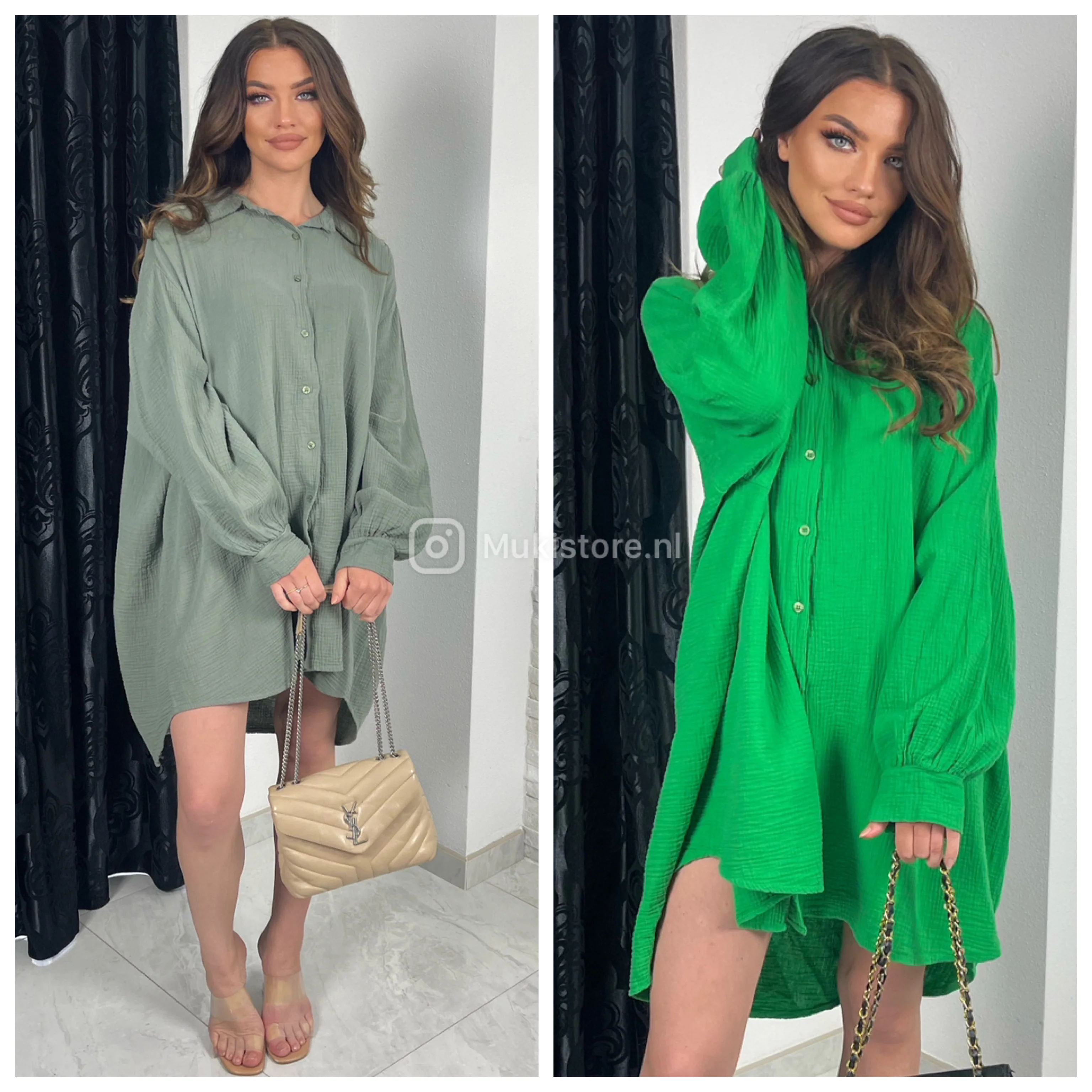 Super Soft Cheesecloth Oversized Blouse Dress - Image 6