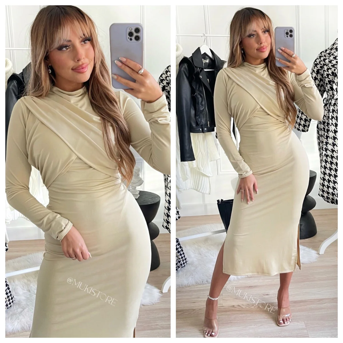 Wrapped dress split - Image 4